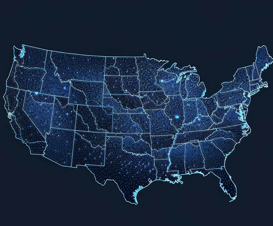 Overlay and Context GIS Telecom Data Image