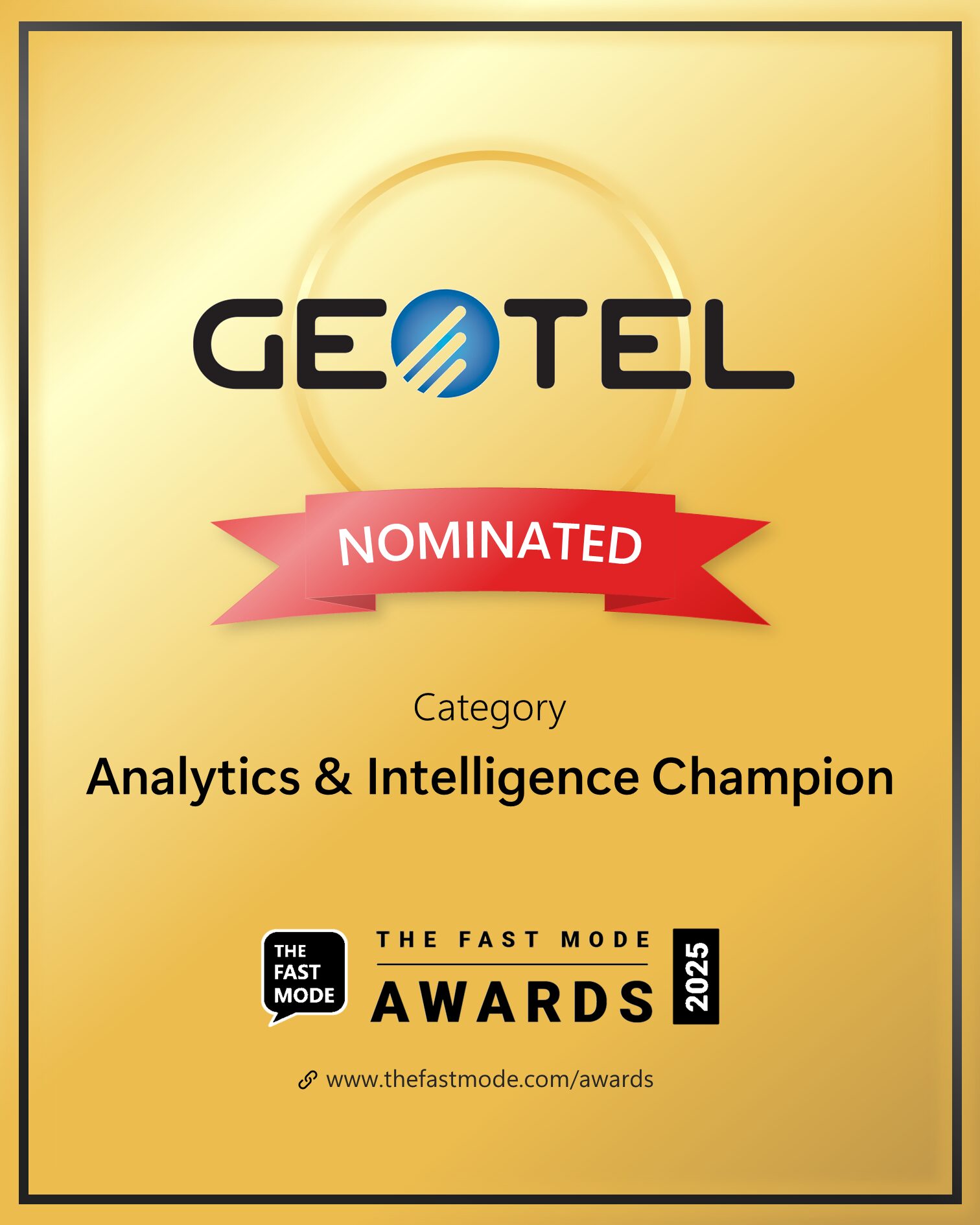 GeoTel Nominated for The Fast Mode Awards 2025